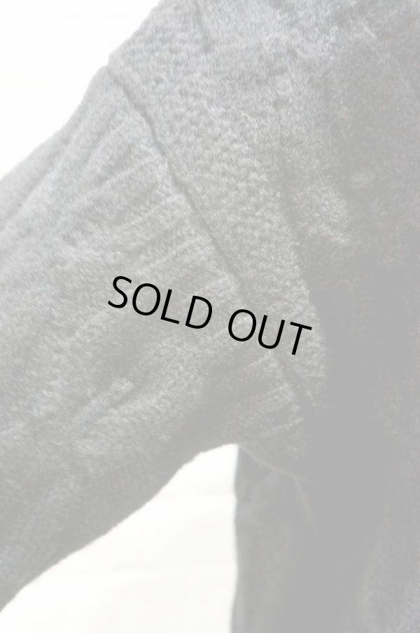 画像5: STASTNY SU fish scale guernsey　sweater black (5)