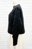 画像3: STASTNY SU fish scale guernsey　sweater black (3)