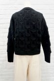 画像4: STASTNY SU fish scale guernsey　sweater black (4)