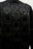 画像6: STASTNY SU fish scale guernsey　sweater black (6)