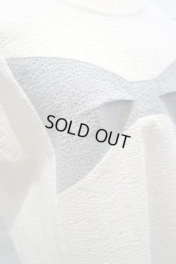 画像2: cikolata (チコラータ) トップサッカーリボン切り替えブラウス (2)