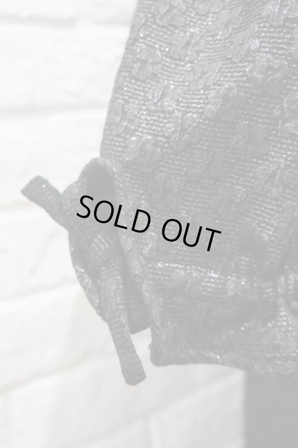 画像5: DECO depuis 1985 (デコ ドゥピュイイチキューハチゴー) SILVER FOIL JAQUARD DRESS black (5)