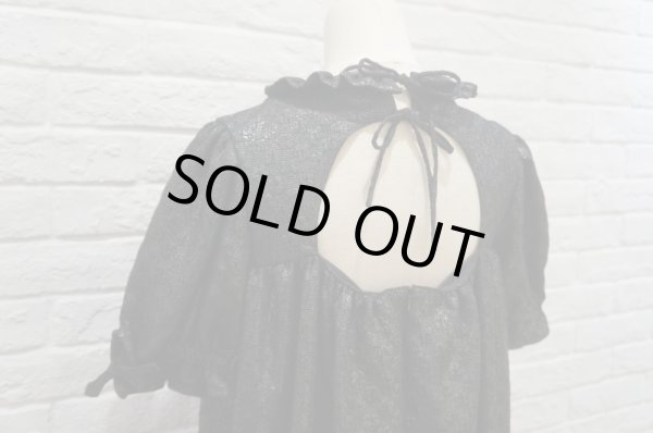 画像4: DECO depuis 1985 (デコ ドゥピュイイチキューハチゴー) SILVER FOIL JAQUARD DRESS black (4)