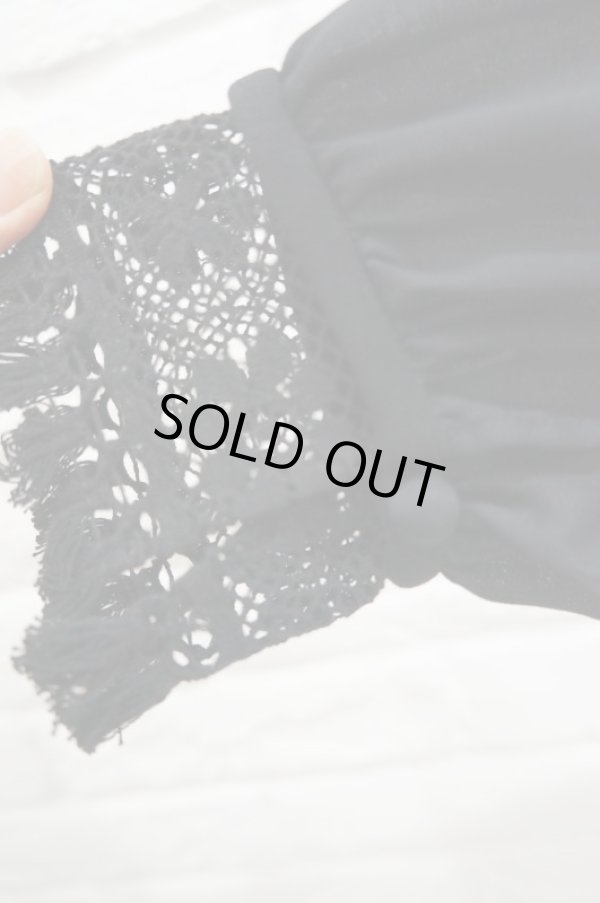 画像6: LOKITHO COTTON BLOUSE black (6)
