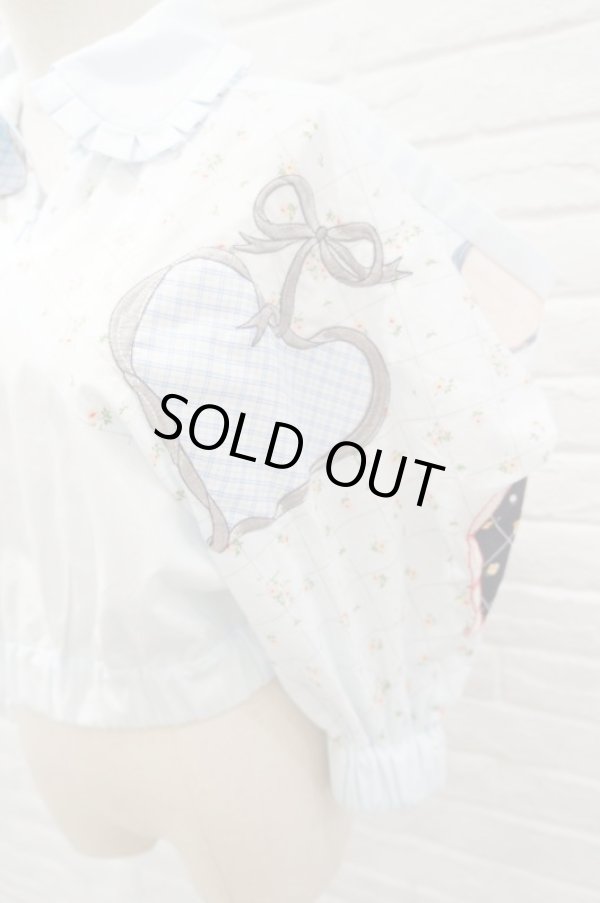 画像7: JENNY FAX  Heart shoulder blouse  (7)