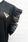 画像5: NON TOKYO (ノントーキョー ）FRILL NO SLEEVE ONE-PIECE BLACKxNAVY (5)