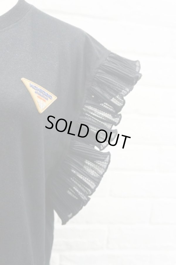 画像5: NON TOKYO (ノントーキョー ）FRILL NO SLEEVE ONE-PIECE BLACKxNAVY (5)