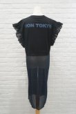 画像4: NON TOKYO (ノントーキョー ）FRILL NO SLEEVE ONE-PIECE BLACKxNAVY (4)