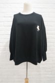 画像1: bedsidedrama（ベッドサイドドラマ） North Wide Pullover black (1)