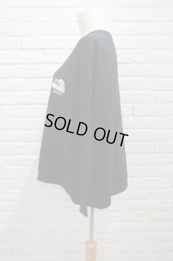 画像2: bedsidedrama(ベッドサイドドラマ) North Wide Pullover black (2)