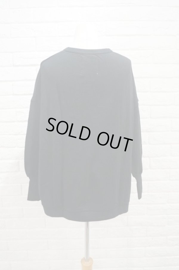 画像3: bedsidedrama(ベッドサイドドラマ) North Wide Pullover black (3)