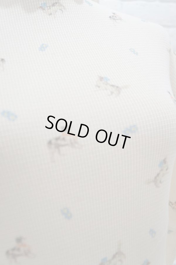 画像2: DECO depuis 1985 (デコ ドゥピュイイチキューハチゴー) print rib uneune tops KIDS (2)