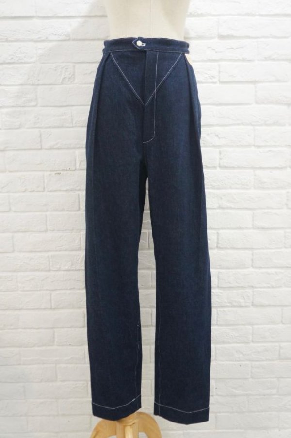 画像1: DECO depuis 1985 organic cotton denim pants  (1)