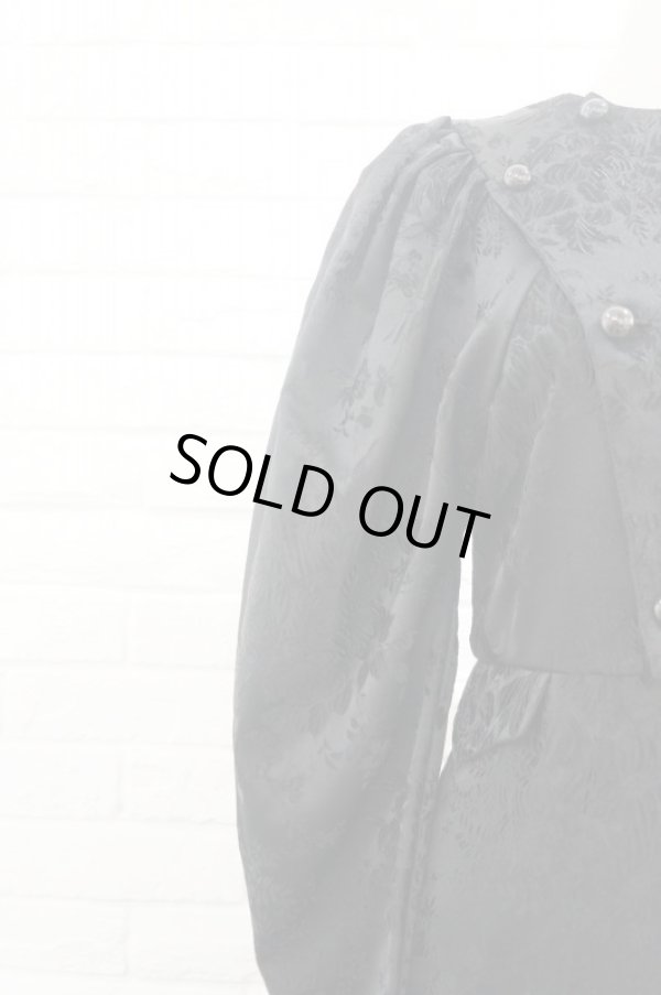 画像5: DECO depuis 1985  flower jacquard all in one black (5)