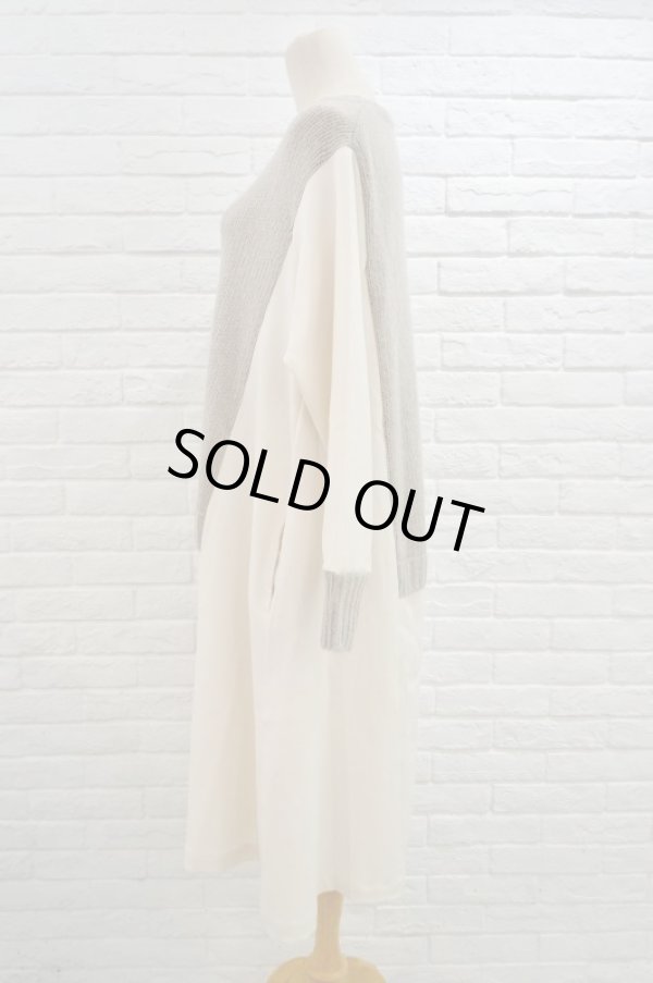 画像2: STOF (ストフ）　Mohair Knit Mix Onepiece white (2)