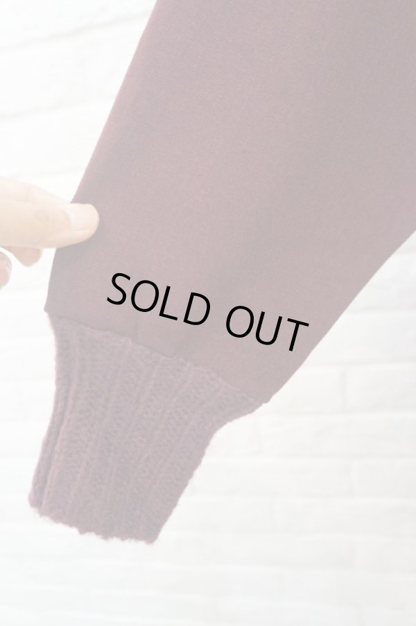 画像5: STOF (ストフ）　Mohair Knit Mix Onepiece wine (5)