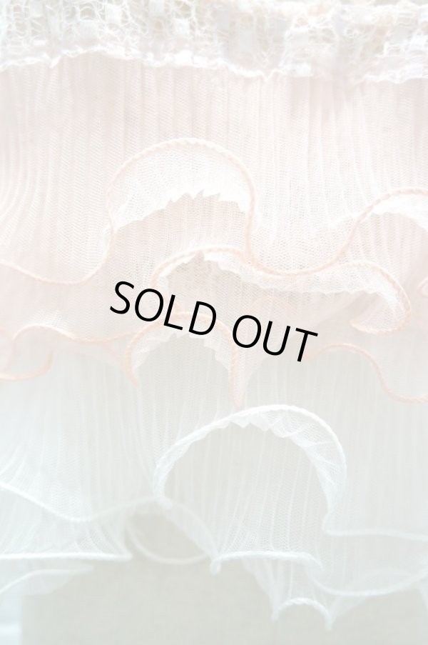 画像3: L'ANIT  ラッフルキャミソール　PINK × PINK WHT (3)