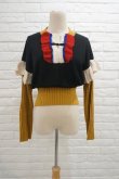 画像2: NON TOKYO HIGH GAUGE MULTI KNIT TOP black (2)