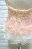 画像9: L'ANIT  ラッフルキャミソール　PINK × PINK WHT (9)