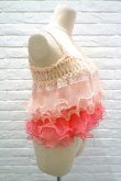 画像2: L'ANIT  ラッフルキャミソール PINK × PINK CHERRY (2)