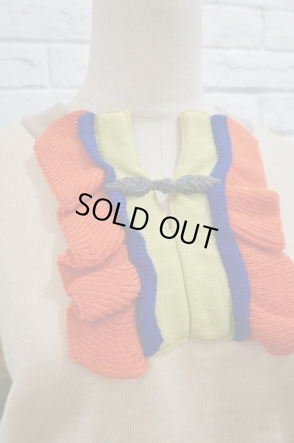 画像5: NON TOKYO HIGH GAUGE MULTI KNIT TOP beige (5)