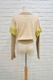 画像4: NON TOKYO HIGH GAUGE MULTI KNIT TOP beige (4)