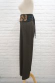 画像3: LOKITHO EMBROIDRED BELT PANTS  khaki (3)