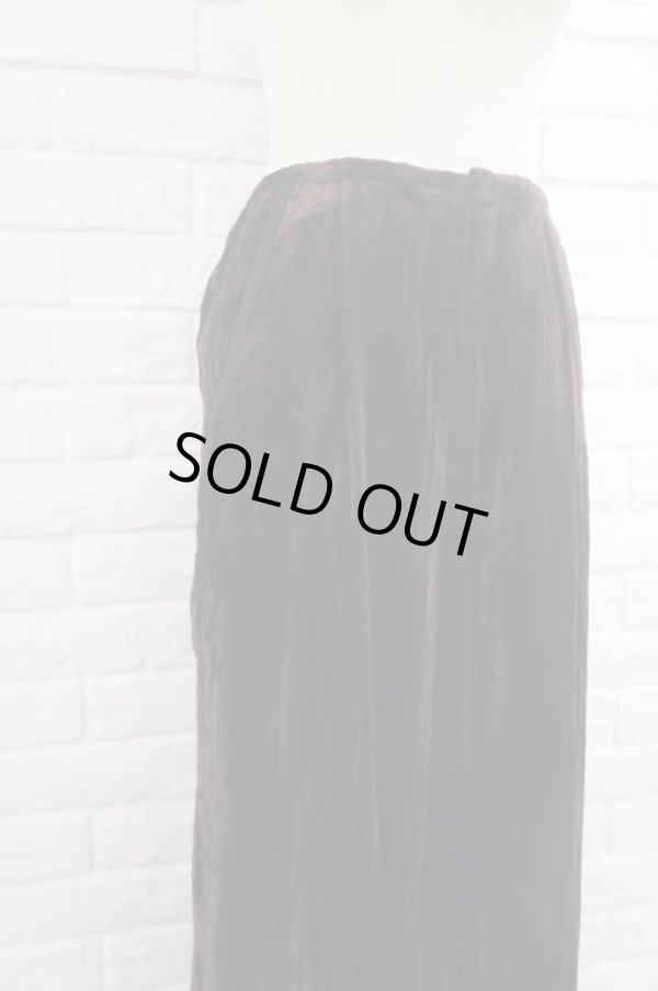 画像6: LOKITHO ( ロキト ) CRUSH DYED VELVET PANTS brown (6)