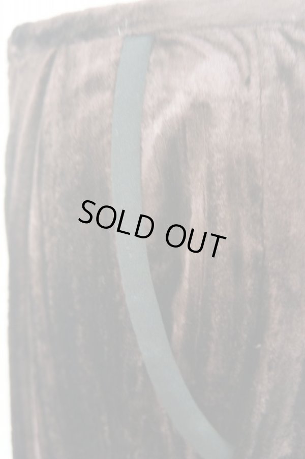 画像5: LOKITHO ( ロキト ) CRUSH DYED VELVET PANTS brown (5)