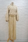 画像8: LOKITHO ( ロキト ） BURUSHED LACE QUILTED BLOUSON beige (8)