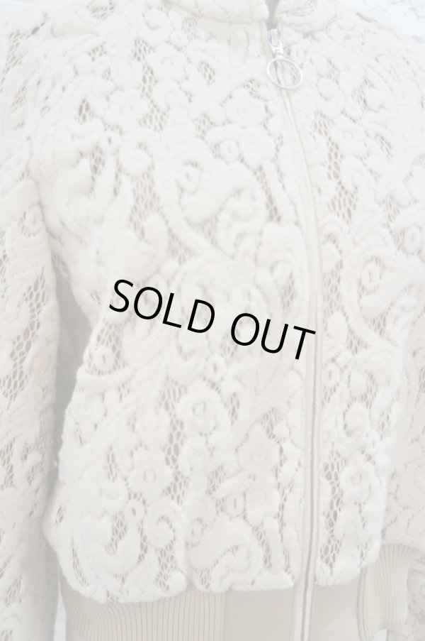 画像5: LOKITHO ( ロキト ） BURUSHED LACE QUILTED BLOUSON beige (5)