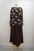 画像5: LOKITHO ( ロキト ）  UNICORN KNIT TURTLE NECK TOP brown (5)