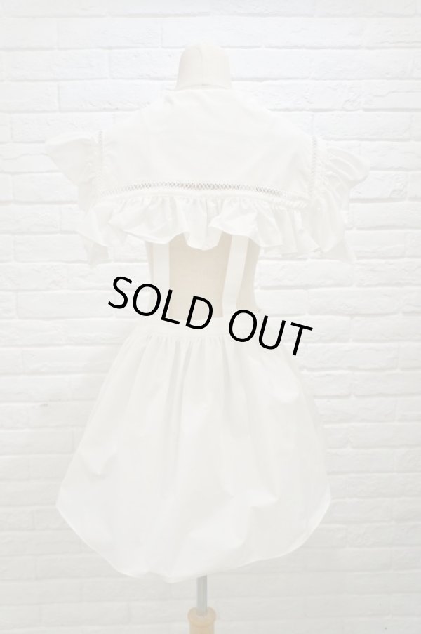 画像5: SIIILON (シーロン) Prototype epron dress white (5)