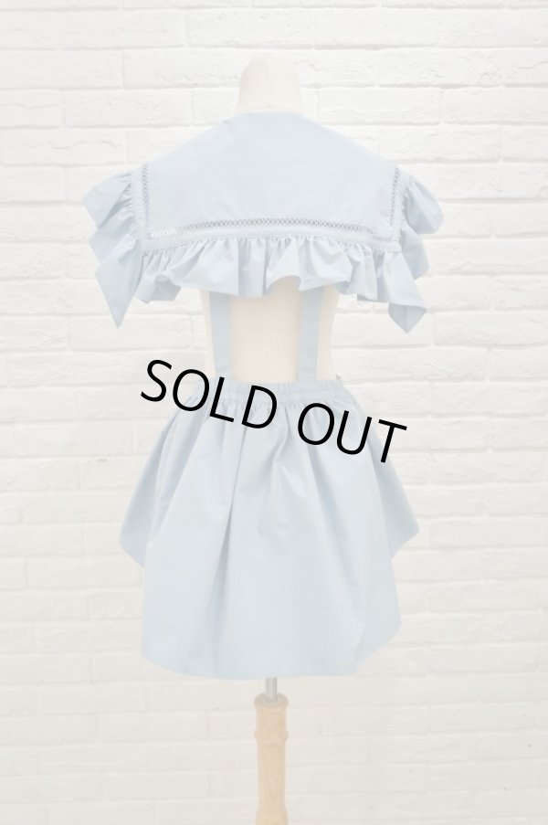 画像3: SIIILON (シーロン) Prototype epron dress blue (3)