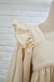 画像5: naokitomizuka (ナオキトミヅカ) Cotton Back Ribbon Dress  kinari (5)