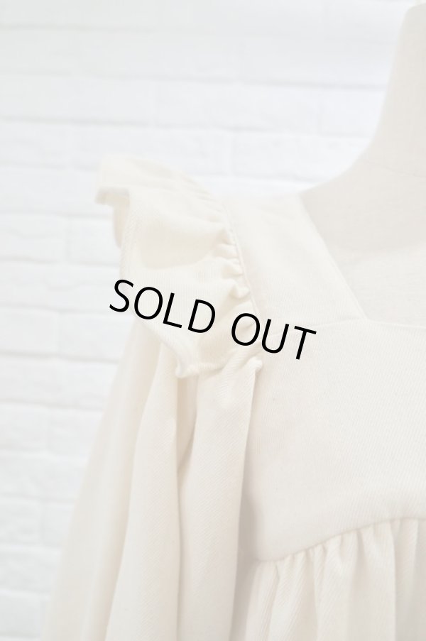 画像5: naokitomizuka (ナオキトミヅカ) Cotton Back Ribbon Dress  kinari (5)