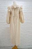 画像3: naokitomizuka (ナオキトミヅカ) Cotton Back Ribbon Dress  kinari (3)