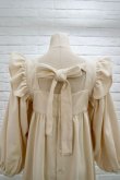 画像4: naokitomizuka (ナオキトミヅカ) Cotton Back Ribbon Dress  kinari (4)