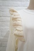 画像3: naokitomizuka (ナオキトミヅカ) Shoulder Ruffles Sweat  white (3)