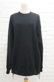 画像1: naokitomizuka (ナオキトミヅカ) Cuffs Ruffles Sweat black (1)