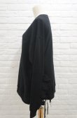 画像2: naokitomizuka (ナオキトミヅカ) Cuffs Ruffles Sweat black (2)