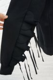 画像4: naokitomizuka (ナオキトミヅカ) Cuffs Ruffles Sweat black (4)