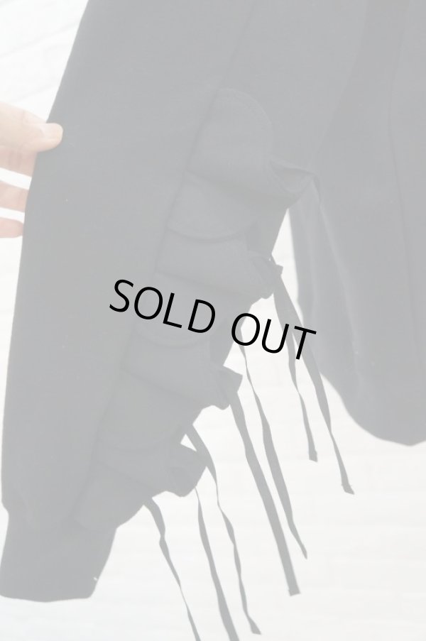 画像4: naokitomizuka (ナオキトミヅカ) Cuffs Ruffles Sweat black (4)