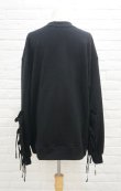 画像3: naokitomizuka (ナオキトミヅカ) Cuffs Ruffles Sweat black (3)
