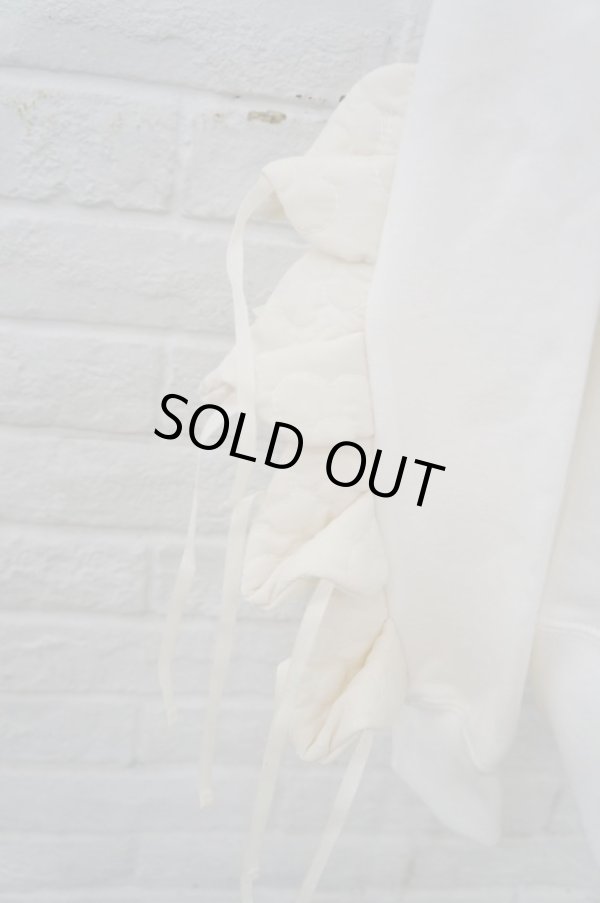 画像4: naokitomizuka (ナオキトミヅカ) Cuffs Ruffles Sweat white (4)