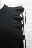 画像4: naokitomizuka (ナオキトミヅカ) Shoulder Ruffles Sweat  black (4)