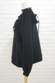 画像2: naokitomizuka (ナオキトミヅカ) Shoulder Ruffles Sweat  black (2)