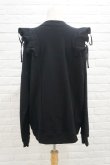 画像3: naokitomizuka (ナオキトミヅカ) Shoulder Ruffles Sweat  black (3)