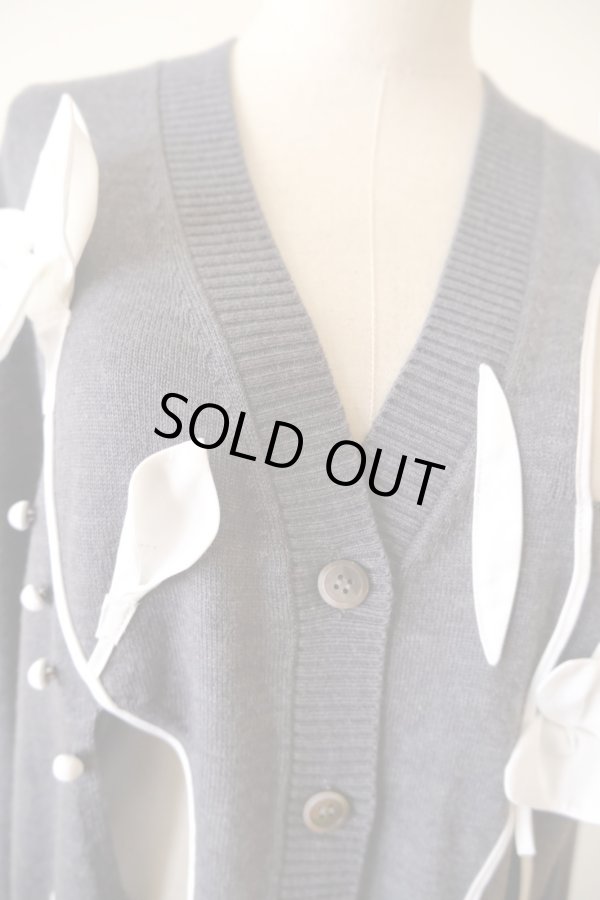 画像6: RIV NOBUHIKO (リブ ノブヒコ）PALMER FLOWER CARDIGAN grey (6)