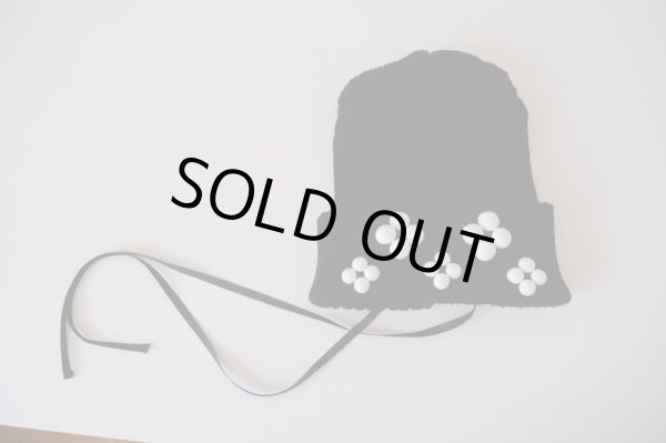 画像4: RIV NOBUHIKO (リブ ノブヒコ）PALMER BEAD KNIT CAP black (4)